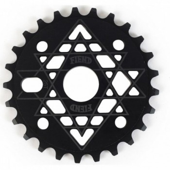 Fiend Reynolds 25T Kettenblatt Schwarz aus CNC-Aluminium 6061 für BMX - 1