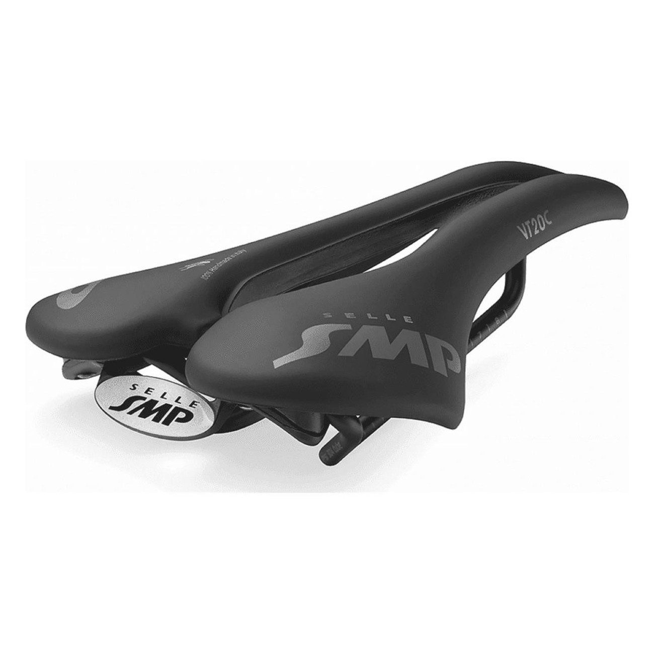 VT20C Black Saddle for MTB, Road, Gravel & Triathlon - Ergonomic Design, 260g - 2