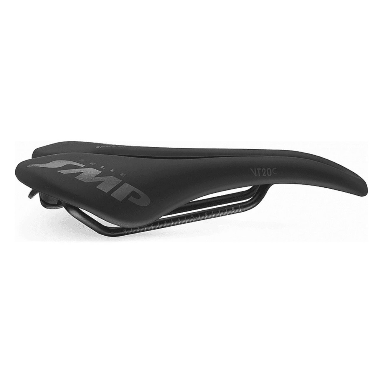 VT20C Black Saddle for MTB, Road, Gravel & Triathlon - Ergonomic Design, 260g - 3