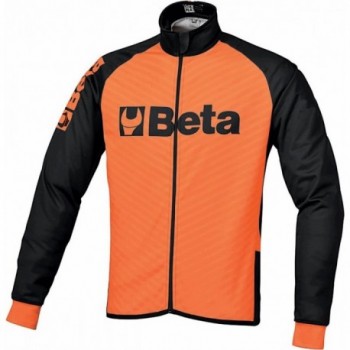 Veste d'Hiver Cyclisme 2XL Orange Coupe-Vent Respirante avec Poches - 1