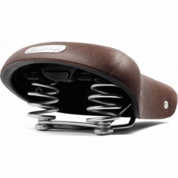 Selle Citybike Vintage Unisexe Marron avec Royalgel pour Confort Relaxé - 4