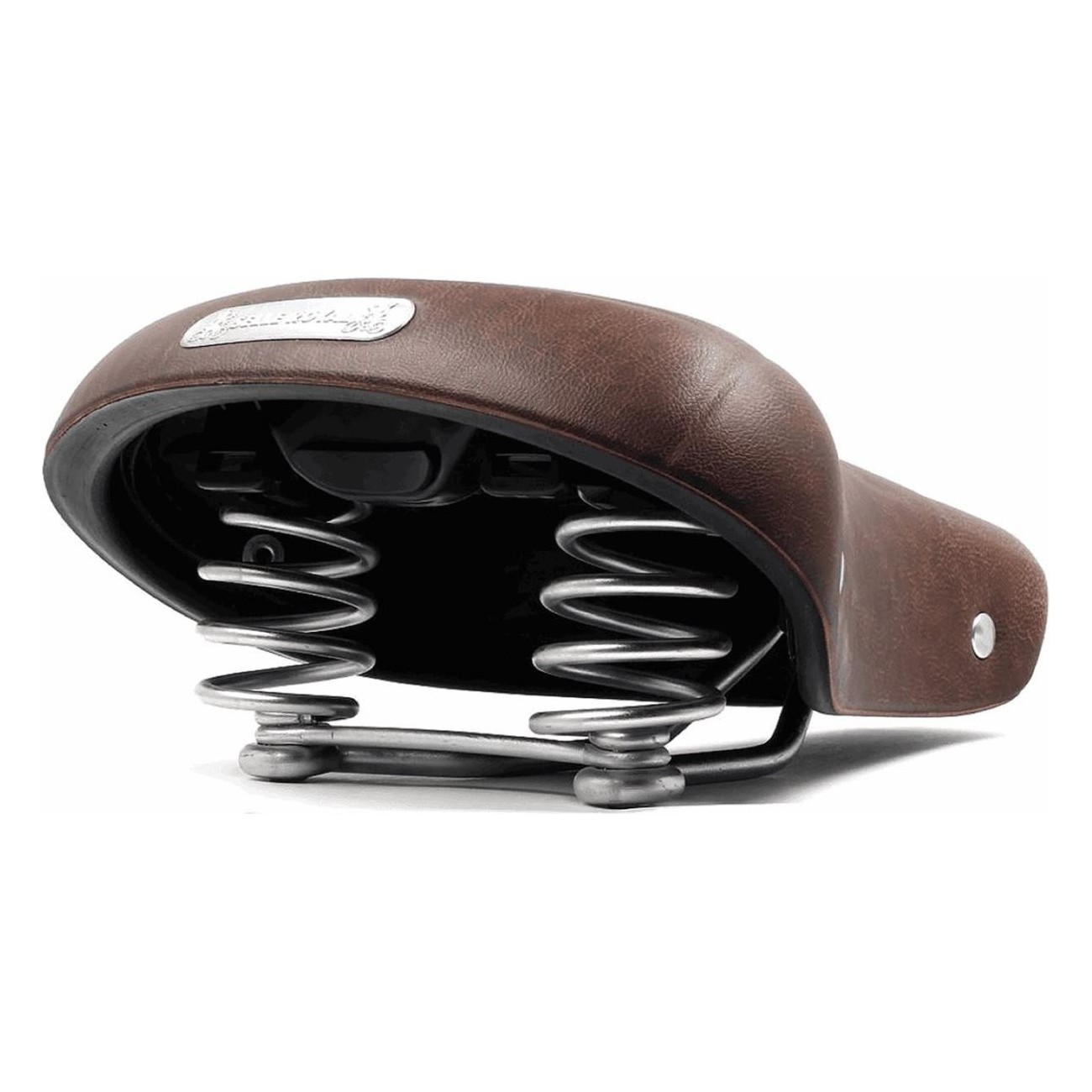 Selle Citybike Vintage Unisexe Marron avec Royalgel pour Confort Relaxé - 4