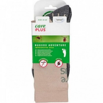 Calze Insettorepellenti Bugsox Adventure Khaki, Taglie 38-40 - 2 - Protezione da insetti - 8714024364681