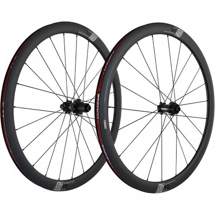 Coppia Ruote SC 40 Disc Brake in Carbonio - Tubeless Ready, Centerlock, Corpetto Shimano 11V - 1 - Ruote complete - 800710009211