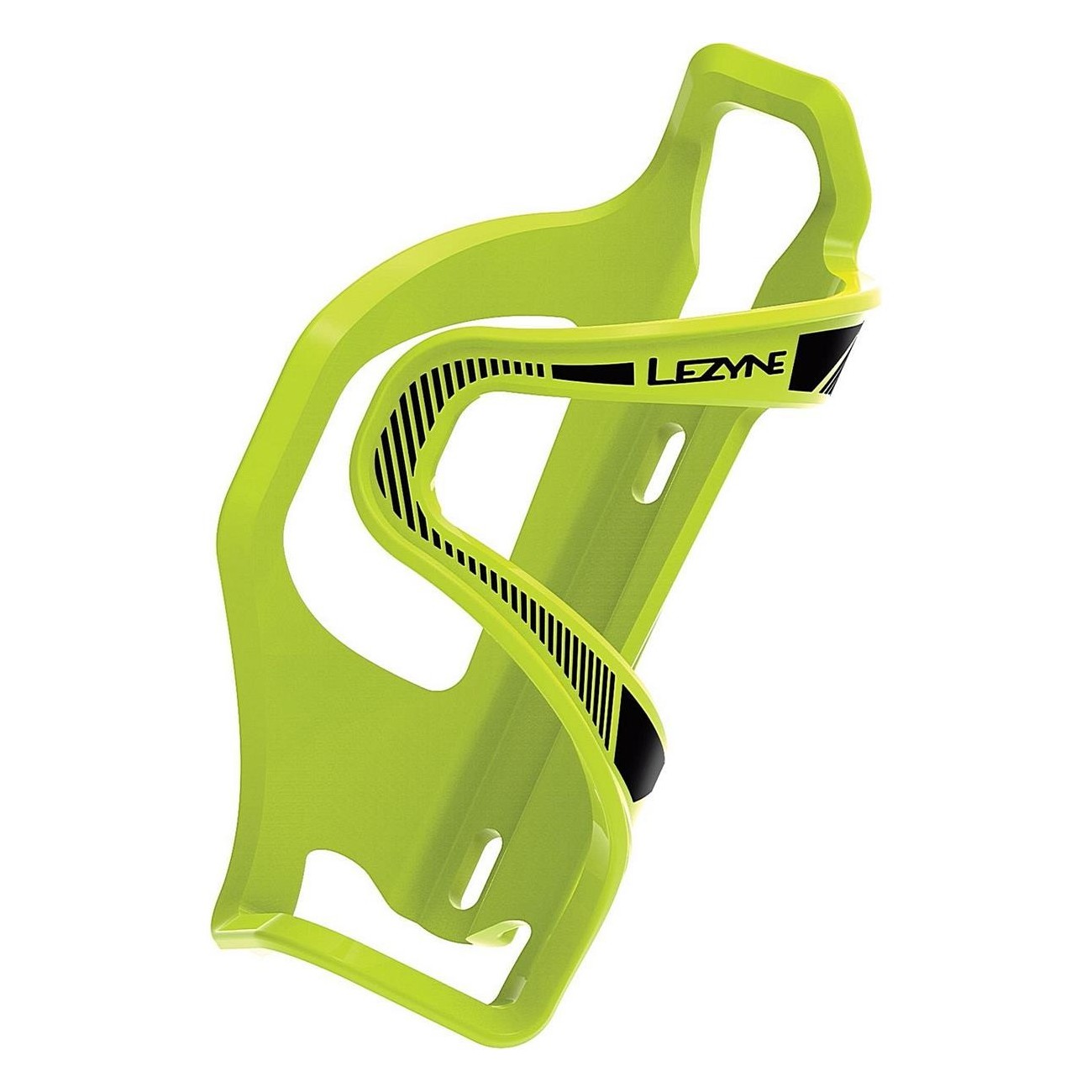 Lezyne Flow Cage SL-L Bottle Holder Green - Left Side Loading, Lightweight - 1