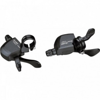 Mando de Cambio Izquierdo MTB 3 Velocidades Aluminio Negro Compatible Shimano - 1