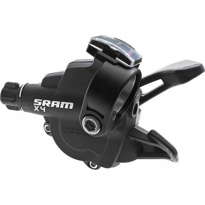 Comando Cambio a Grilletto Anteriore SRAM X-4 / X-3, 3 Velocità, Nero - 1 - Comandi - 0710845609596