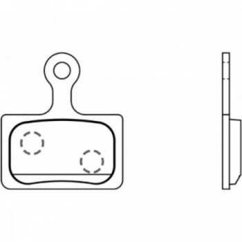 Semi-Metallic Brake Pads Compatible with Shimano Ultegra and Tektro - 1