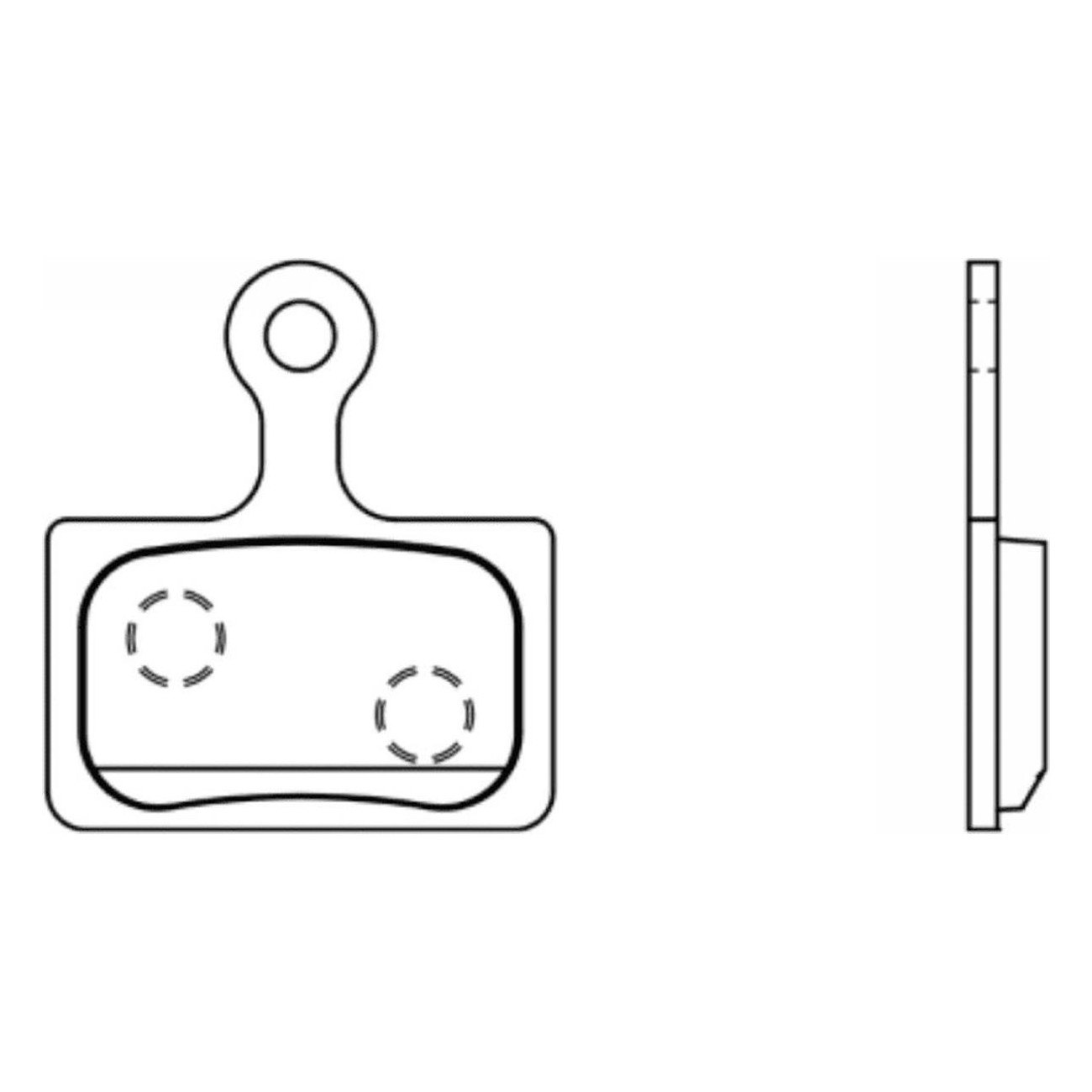 Semi-Metallic Brake Pads Compatible with Shimano Ultegra and Tektro - 1