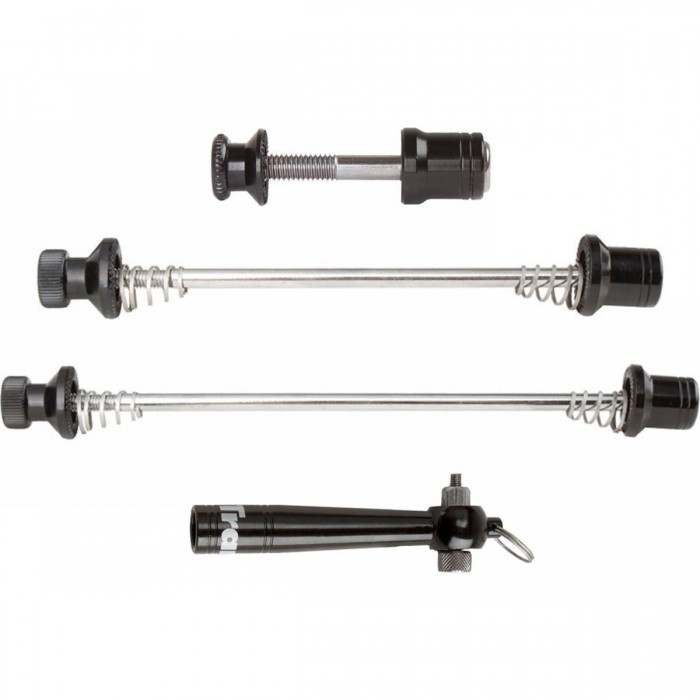 Set Antifurto Sgancio Rapido Tranz X Nero per Ruote e Sella - 1 - Quick release - 4015493320005