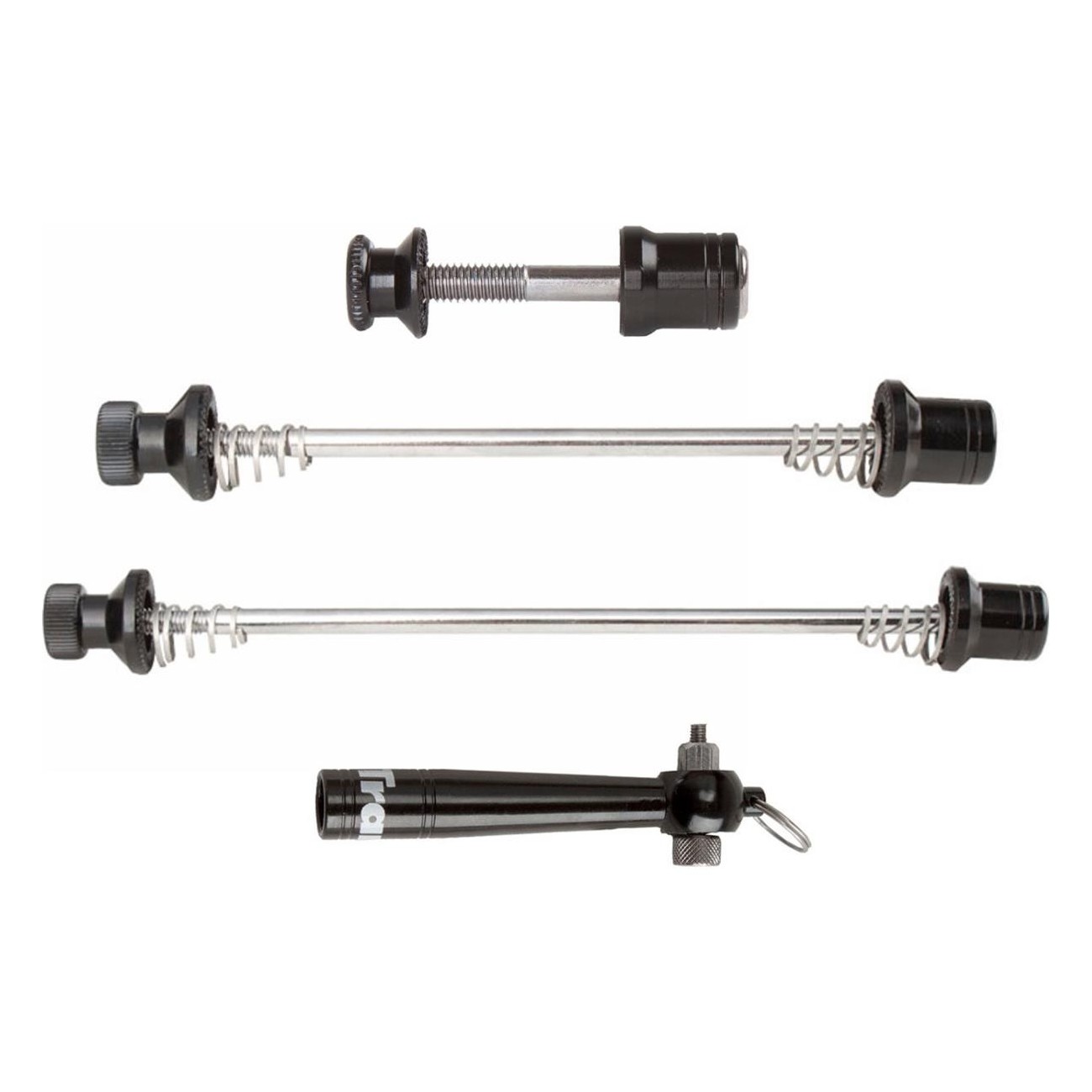 Set Antifurto Sgancio Rapido Tranz X Nero per Ruote e Sella - 1 - Quick release - 4015493320005