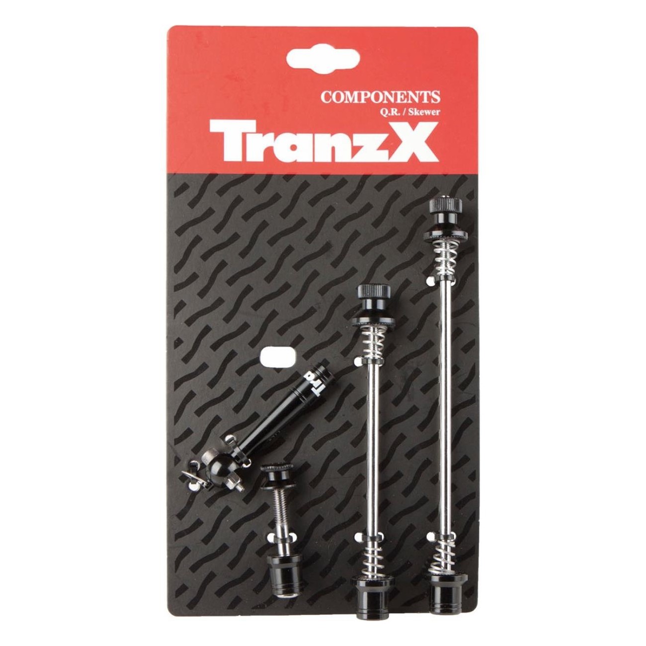 Tranz X Quick Release Anti-Theft Set for Wheels and Saddle - Black - 6