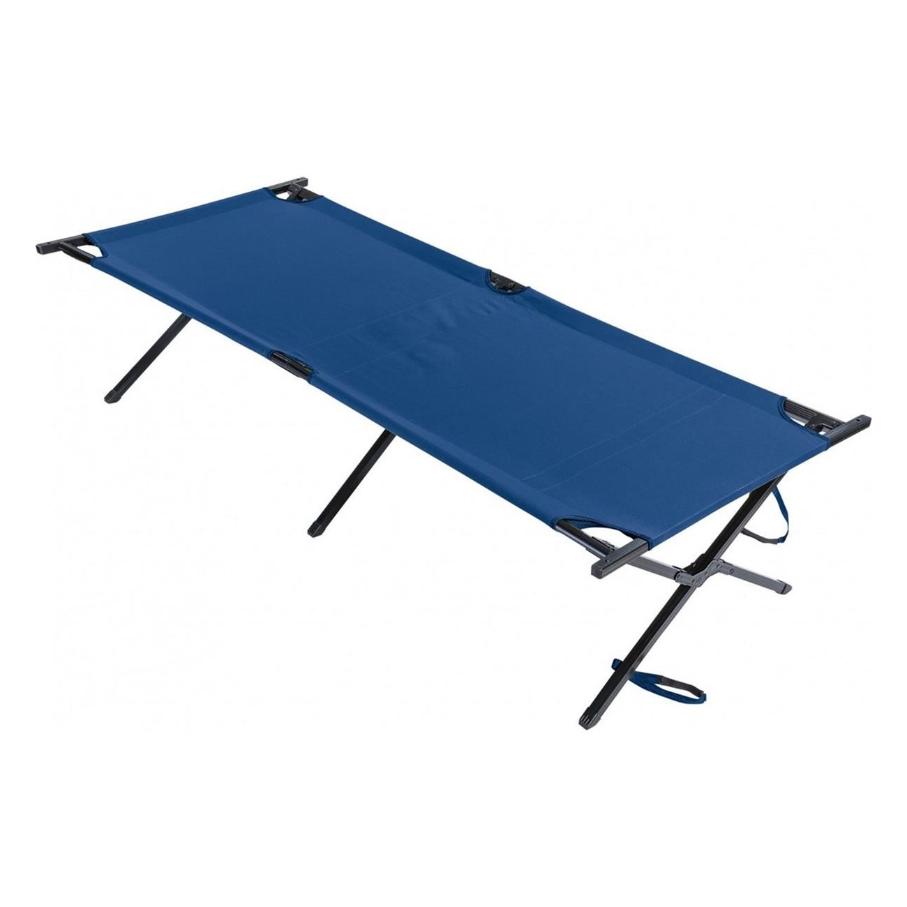 Lit Strong XL Bleu pour Camping 210x80x50 cm - 1