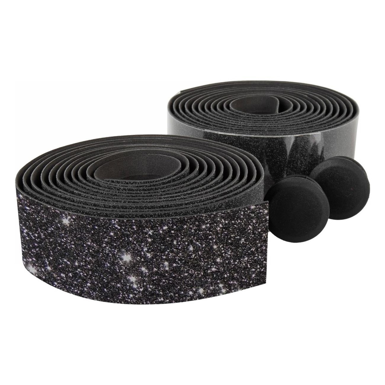 Black Reflective 3M VELO Handlebar Tape 2.5mm with Anti-Slip Caps - 2