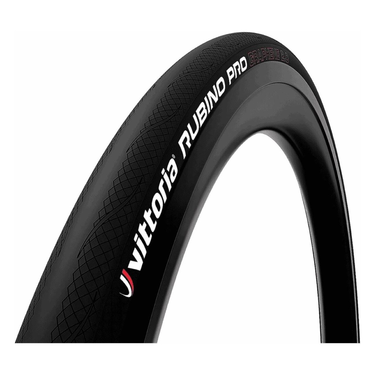 Tubeless Road Tire 700x25 Rubino Pro Black with Graphene 2.0, Foldable - 1