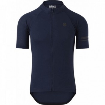 Maglia Uomo Core Essential Blu Deep Blue - Maniche Corte L, Poliestere Traspirante con Tasche AGU - 1 - Maglie - 8717565716360