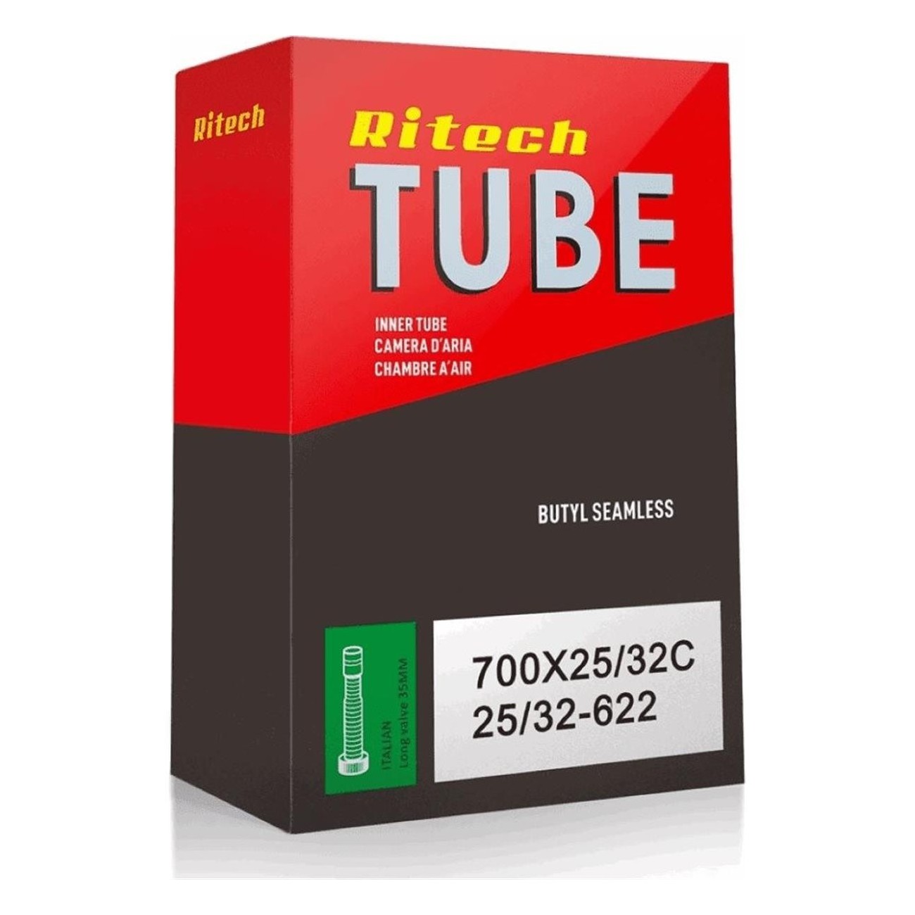 Ritech 28' Inner Tube 700x25/32 with 35mm Schrader Valve - Quality & Durability - 1