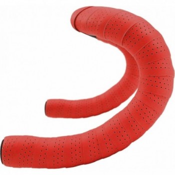 Cinta de Manillar Eolo Soft Perforada 3mm Roja para Bicicletas Fijas - MVTEK - 1