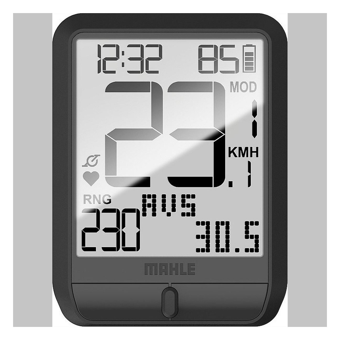 Mahle Pulsar One LCD Display 2.1 Inches, Wireless ANT+ and IP67 Waterproof - 4