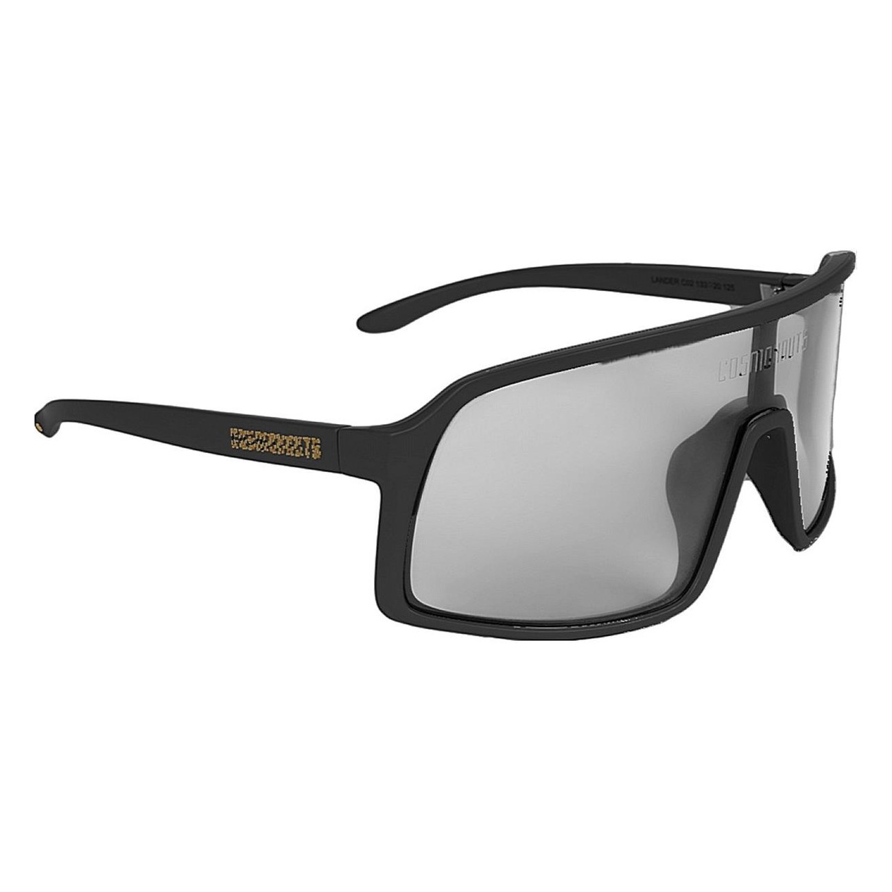 Lander Evolution Black Large Glasses - Lightweight and Technical for Cycling - 1