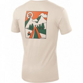 T-shirt unisex ecru S cotone bio GOTS trekking - 2 - T-shirt e Camicie - 8014044013669