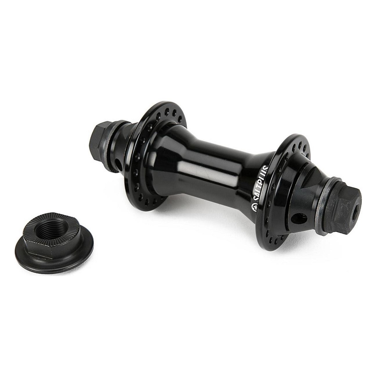 Front Hub 3/8' 36 Holes Sealed Black with Alloy Bearings and CrMo Bolts - 1