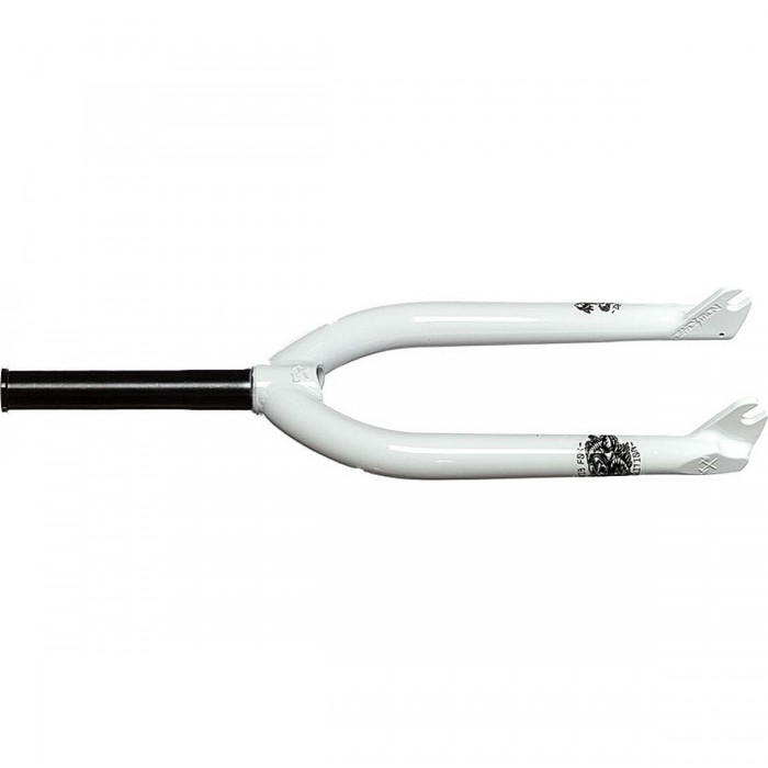 Fourche Kris Fox Signature 28mm Blanche en 4130 CR-MO avec Pattes Investcast - 1