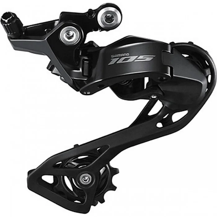 SHIMANO 105 R7100 12V Black Rear Derailleur - Medium Cage, SHADOW RD Design - 1