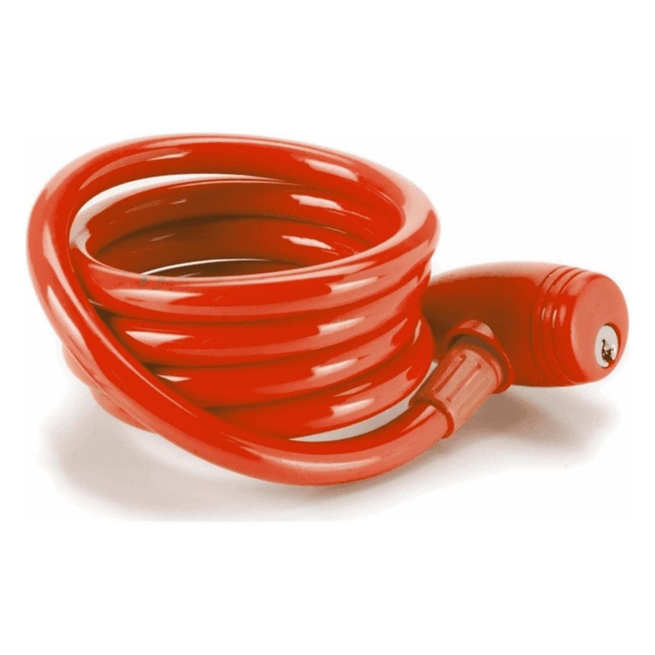 Lucchetto a Spirale NFUN N LOCK 12x1500 mm Rosso per Bicicletta e Scooter - 1 - Lucchetti - 8055320656217