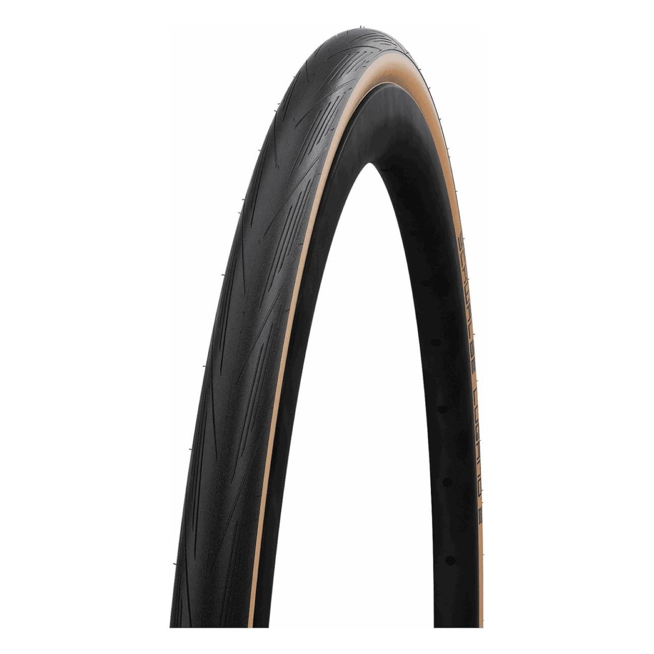 Schwalbe Lugano II 700x25mm Road Tire Black/Beige - High Performance - 1