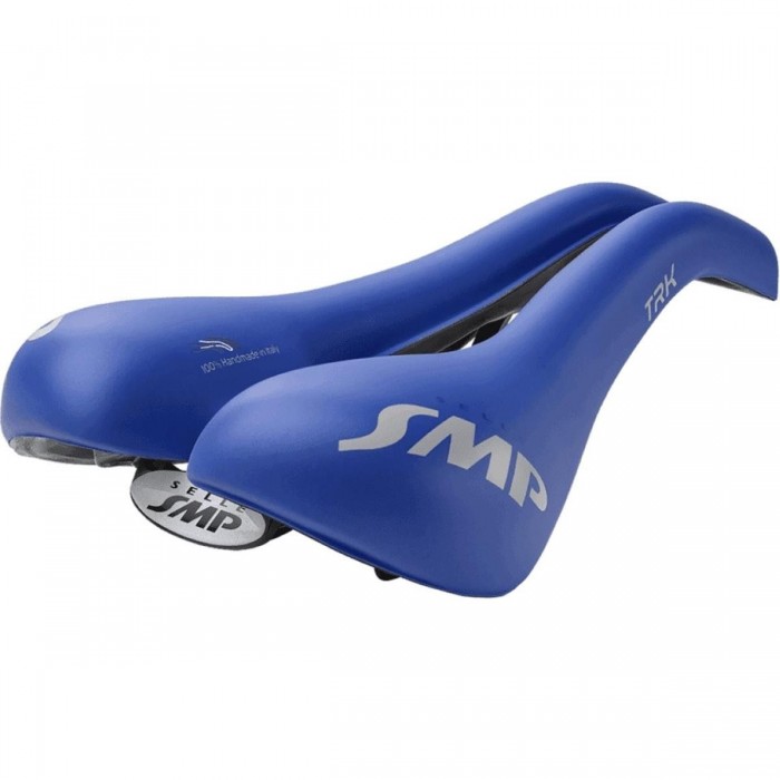 Selle de Trekking Bleu Mat 2020 pour Citybike et Trekking avec Remplissage Élevé - 1