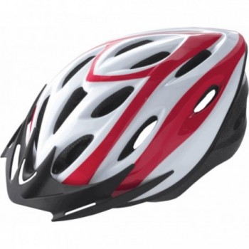 Rider Out-Mould Helmet White/Red Size L 58-61cm for MTB and Road Cycling - 1