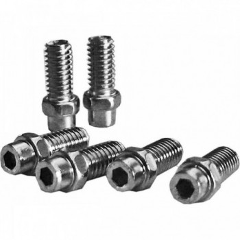 Kit de Pines de Pedal Freerider 4mm en Aluminio Plata - 40 Piezas Exustar - 1