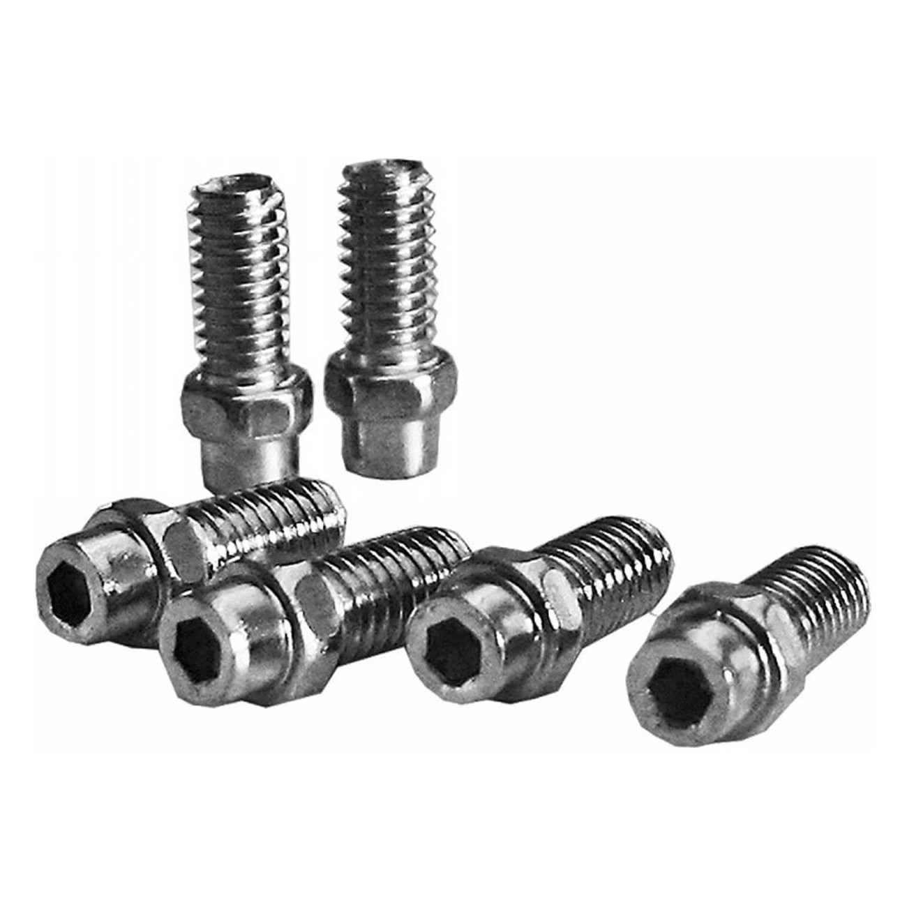 Kit de Pines de Pedal Freerider 4mm en Aluminio Plata - 40 Piezas Exustar - 1