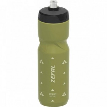 Sense Soft 800ml Bottle in Olive Green, Ergonomic Design & Silicone Valve - 1