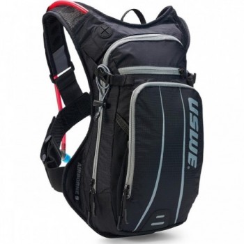 Mochila MTB USWE Airborne 9 Litros Negro-Gris con Bolsa de Hidratación - 1