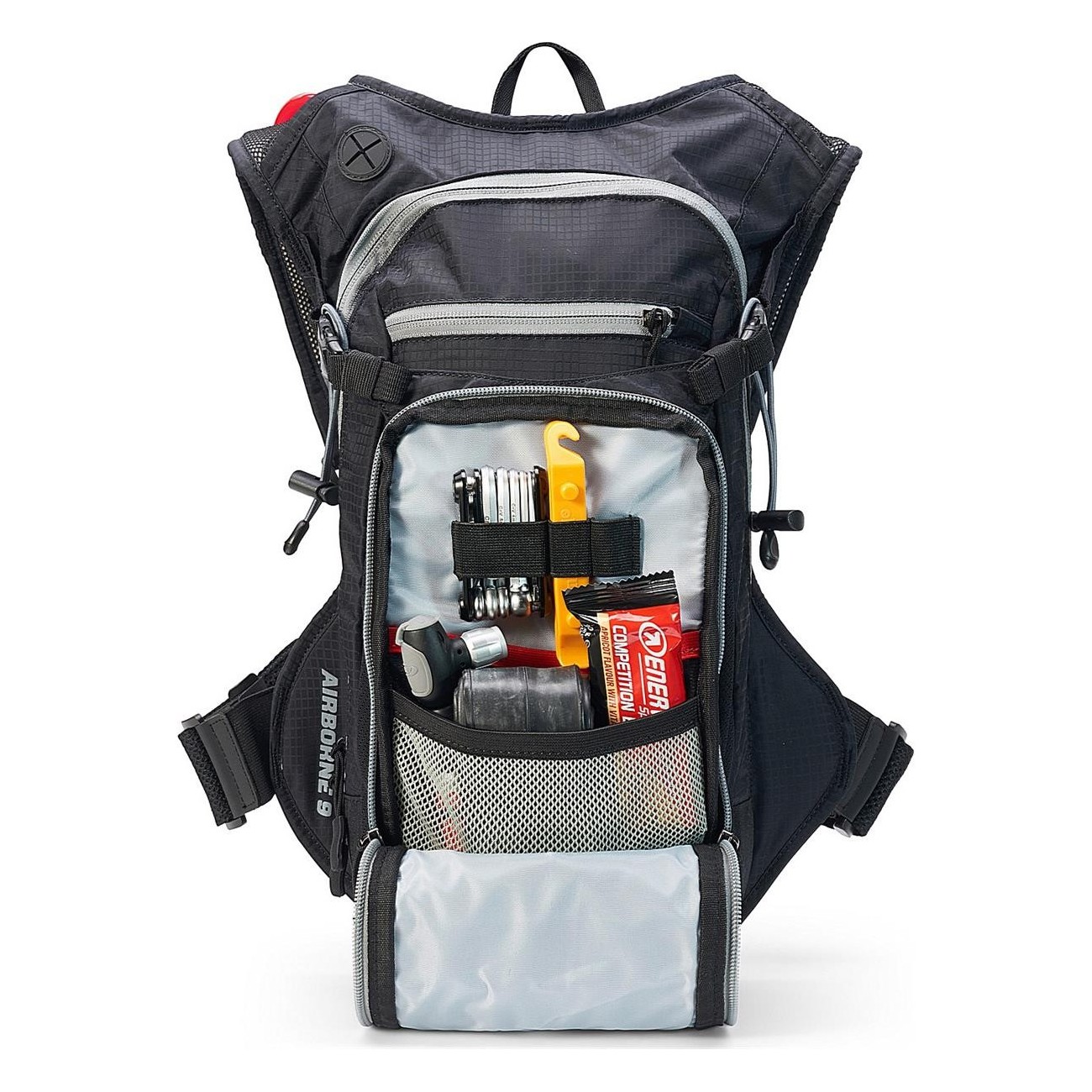 Sac à dos MTB USWE Airborne 9 Litres Noir-Gris avec Sac d'Hydratation - 5