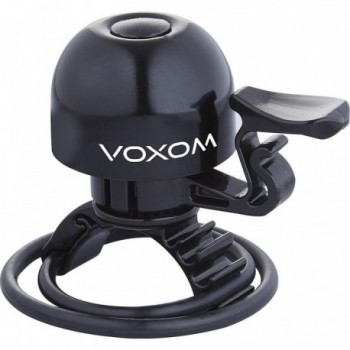 Campanello Bici Voxom KL15 in Ottone Nero con Sgancio Rapido, Compatibile con Manubri 22-31.8mm - 1 - Campanelli - 4026465152807