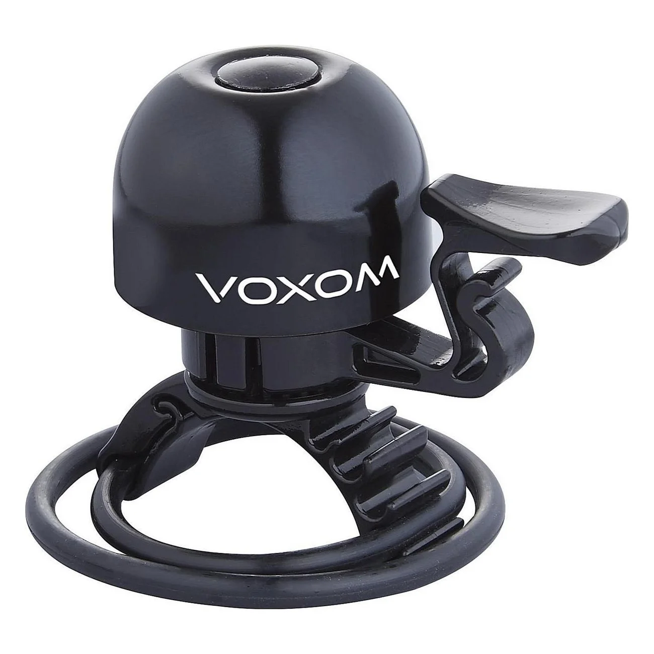 Voxom KL15 Black Brass Bike Bell with Quick Release, Fits 22-31.8mm Handlebars - 1