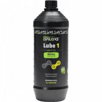 Bike Lubricant 1L with PTFE and Waxes for Chains and Transmissions - Protective and Water-Repellent - 1