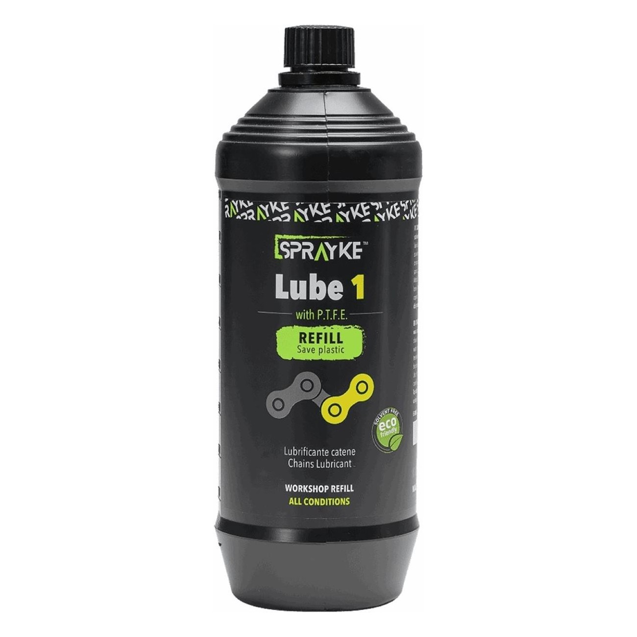 Bike Lubricant 1L with PTFE and Waxes for Chains and Transmissions - Protective and Water-Repellent - 1