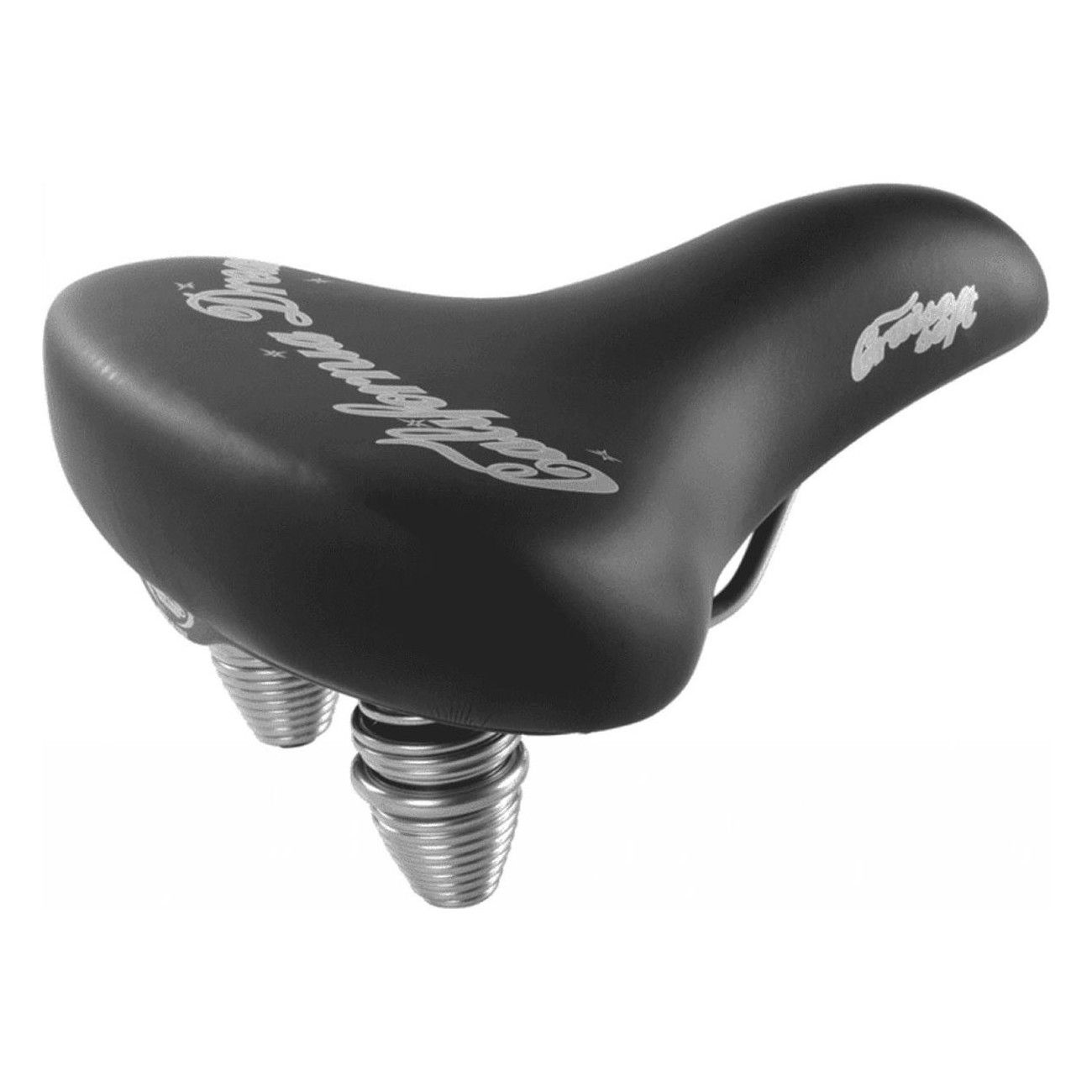 Citybike Saddle California Dream Black - Comfort & Style 280x240 mm, 835g - 1