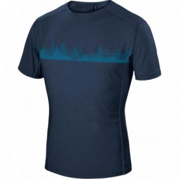 T-shirt Uomo Blu Scuro XL Trekking Viaggio Poliestere Lyocell - 1 - T-shirt e Camicie - 8014044998591