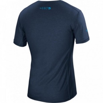 T-shirt Uomo Blu Scuro XL Trekking Viaggio Poliestere Lyocell - 2 - T-shirt e Camicie - 8014044998591