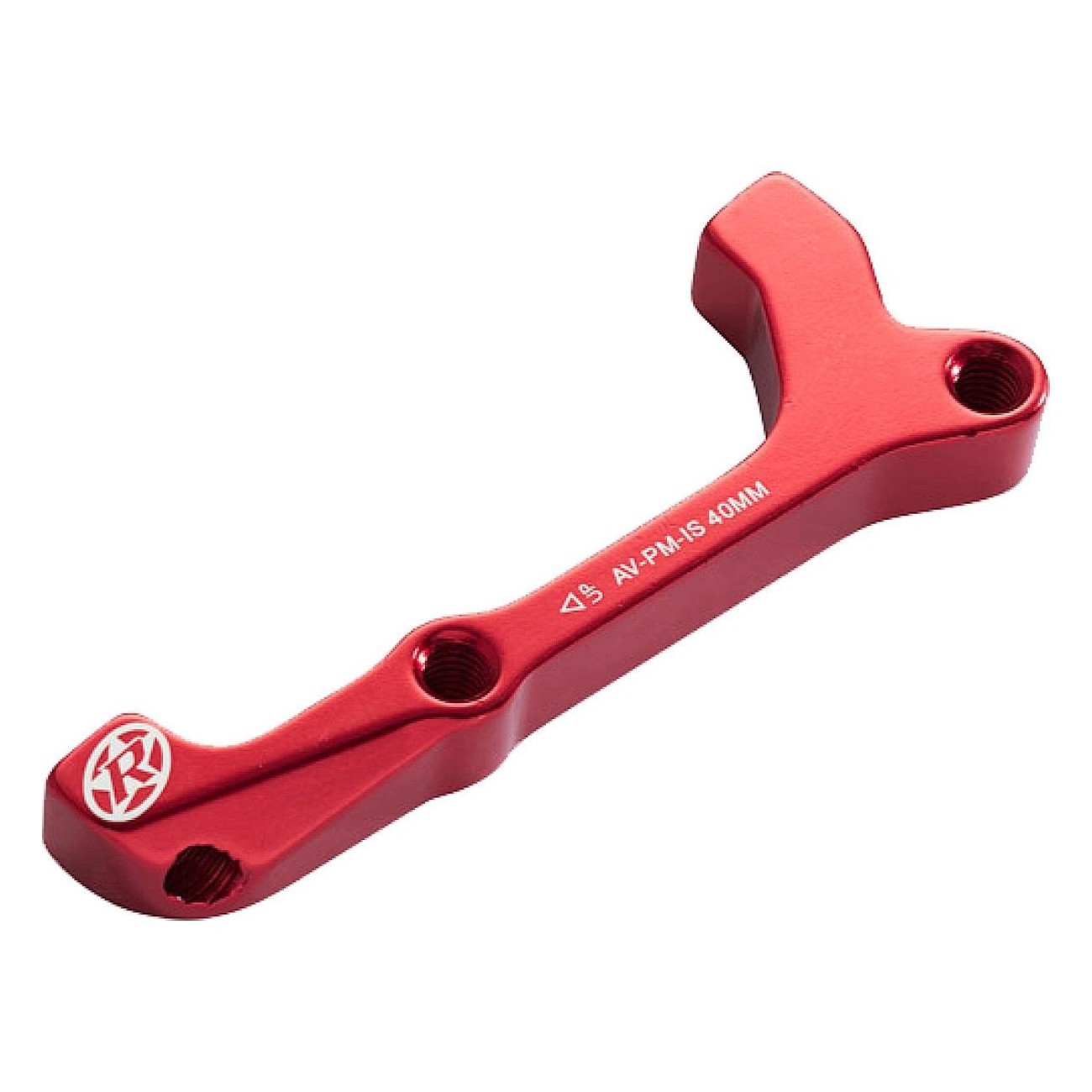 IS-PM 180 mm Brake Disc Adapter AVID HR Red Lightweight Aluminum - 1