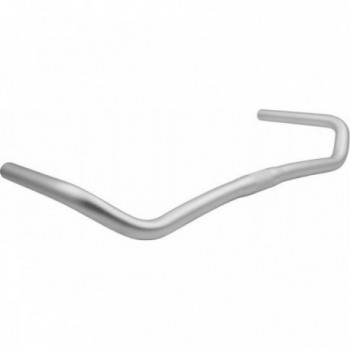 Guidon Sport Torino MVTEK en Aluminium Argent 25,4x480mm Courbe 90° - 1