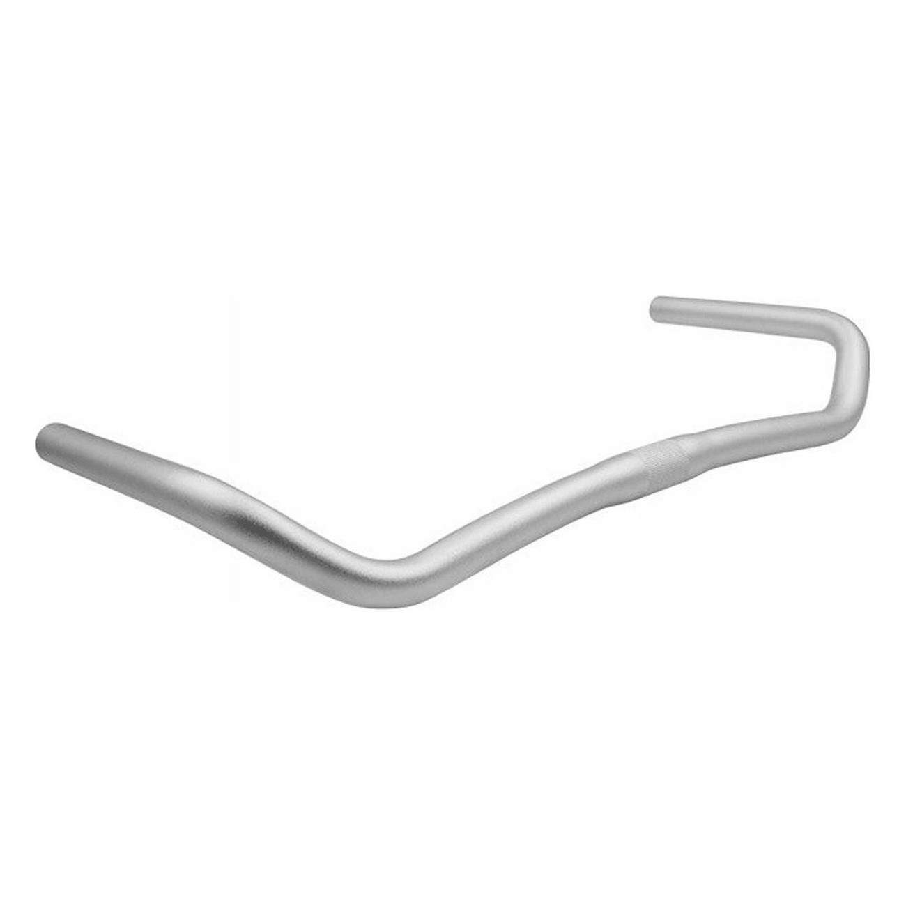 Guidon Sport Torino MVTEK en Aluminium Argent 25,4x480mm Courbe 90° - 1