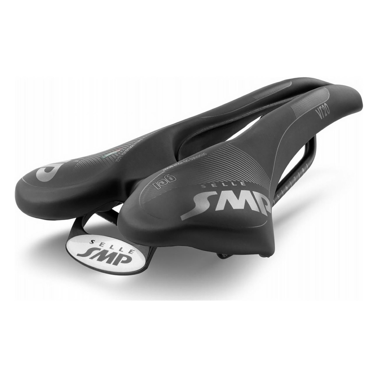 4bike VT20 Gel Black Saddle 142x280 mm for MTB and Road - Unisex - 1