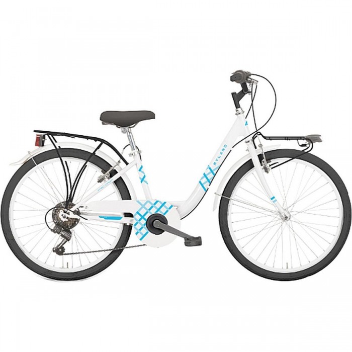 Bicicleta Vicolo 26.2 City L Blanco/Azul, Talla S, Ruedas 26', Cambio Shimano 6V - 1