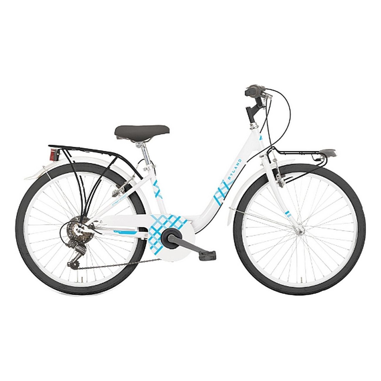 Vicolo 26.2 City L Fahrrad Weiß/Blau, Größe S, 26' Räder, Shimano 6-Gang - 1